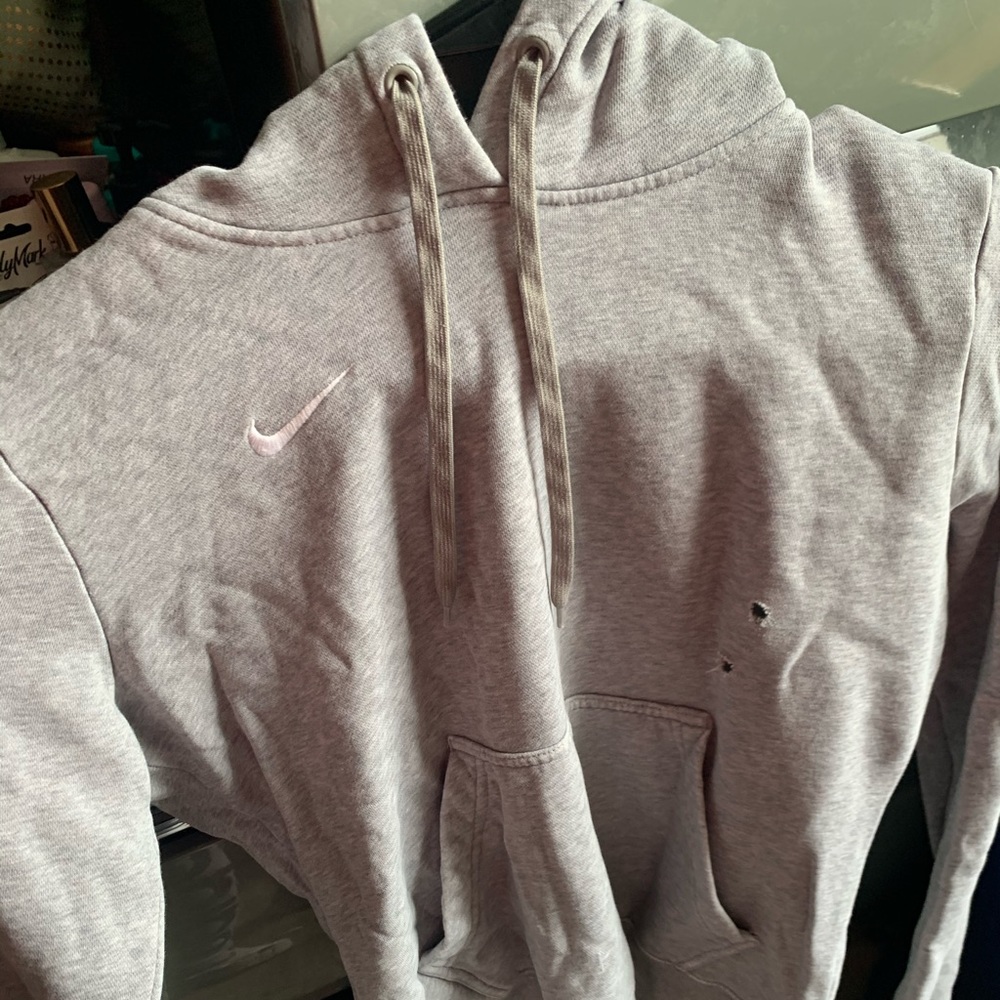 Gray Nike hoodie